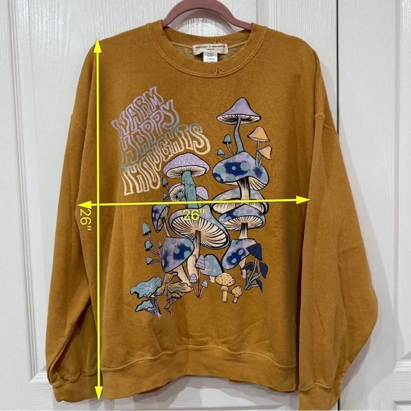 Urban Outfitters Project Social T Mushroom Graphic Sweatshirt - Picture 9 of 9